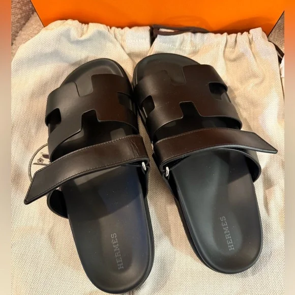 NWT - Authentic- Never Worn- Hermes Chypre Women sandal, noir; Size: … - Picture 10 of 14